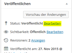 Veröffentlichung bearbeiten