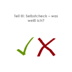 Reader, Teil 3: Selbstcheck